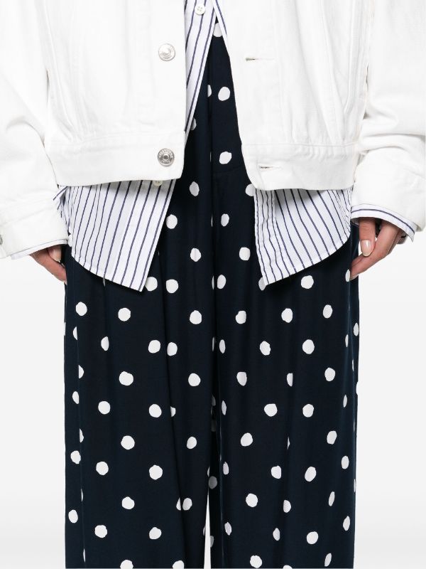 Balenciaga polka-dot straight-leg Trousers - Farfetch