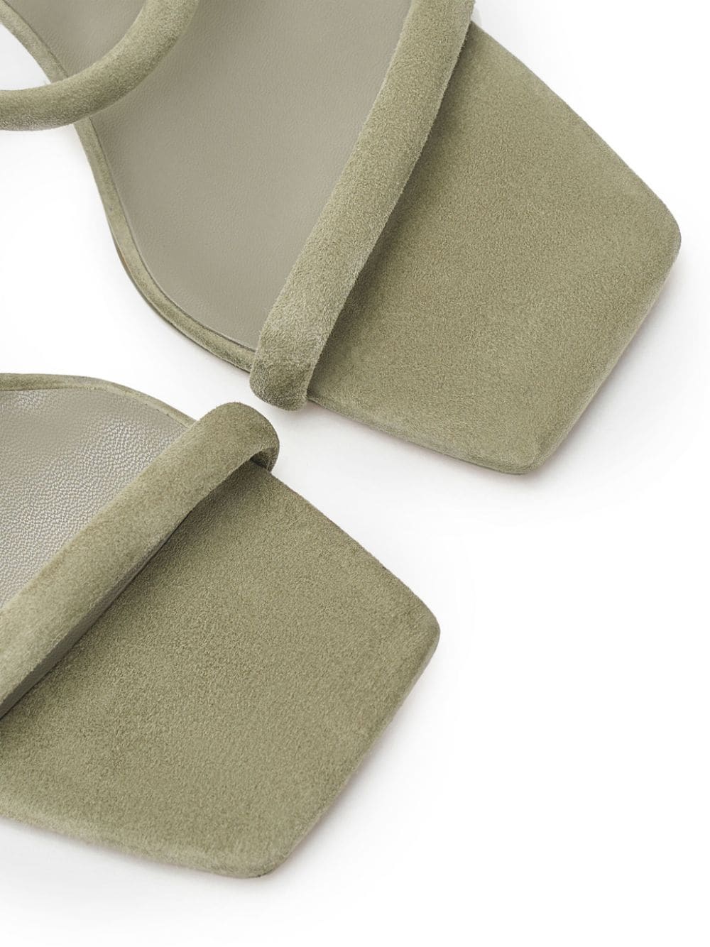 Shop 12 Storeez 65mm Suede Mules In Green