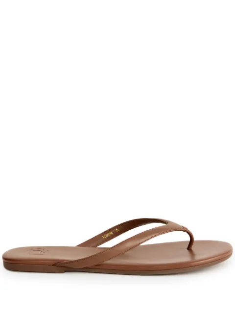 12 STOREEZ leather flat flip flops