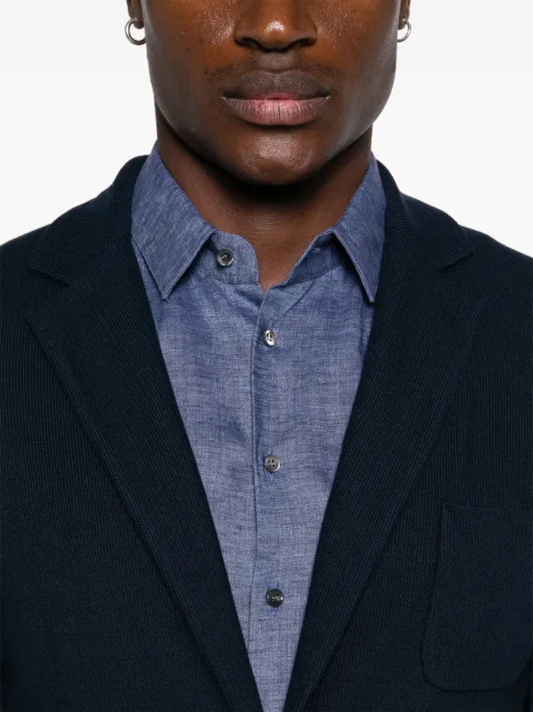 ひ*る様 GIORGIO ARMANI　ニットジャケット Giorgio Armani ニット ジャケット | ブルー | FARFETCH JP
