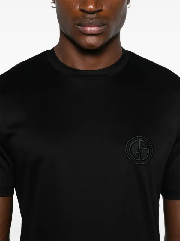 Giorgio Armani ロゴ Tシャツ | ブラック | FARFETCH JP
