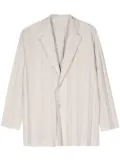Homme Plissé Issey Miyake Edge Ensemble single-breasted blazer - Neutrals