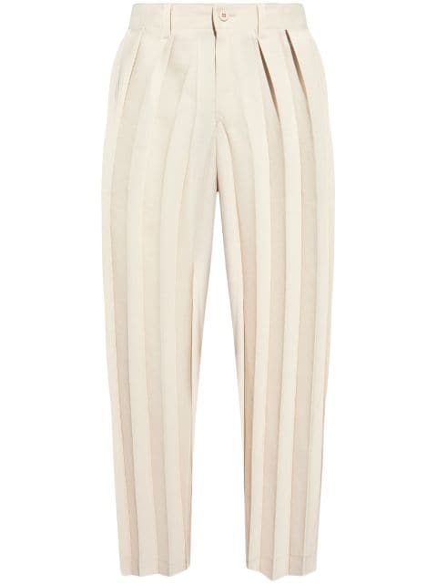 Homme Plissé Issey Miyake straight-leg pleated trousers
