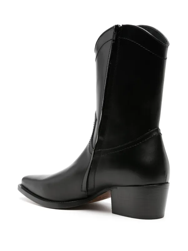 DSQUARED2 レザー ウエスタンブーツ | ブラック | FARFETCH JP