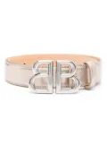 Balenciaga Monaco leather belt - Gold