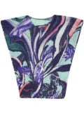 Pleats Please Issey Miyake Tardivo plissé tank top - Blue