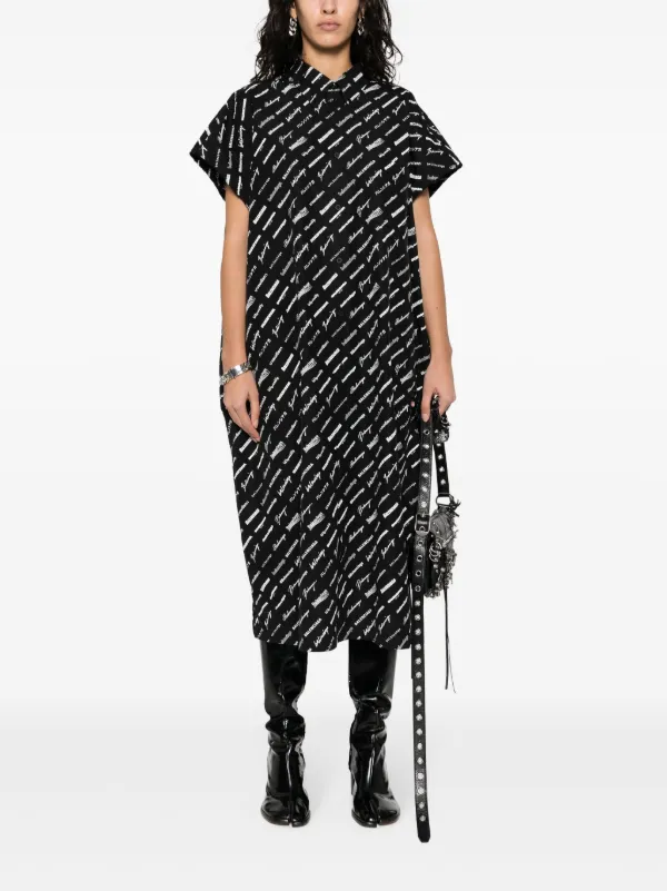 BALENCIAGA ブラックドレスシャツ L Balenciaga シャツドレス | ブラック | FARFETCH JP