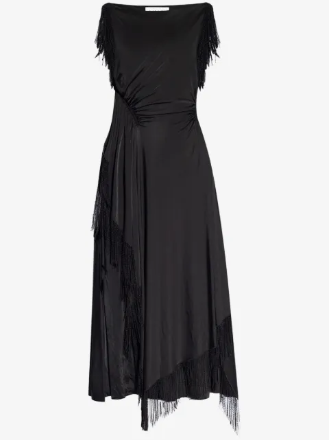 Lanvin embroidered-detailing midi dress