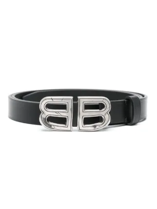 Balenciaga ロゴバックル ベルト | ブラック | FARFETCH JP