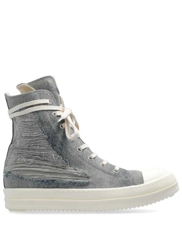 Rick Owens DRKSDW スニーカー Rick Owens DRKSHDW ダメージ スニーカー | ブルー | FARFETCH JP