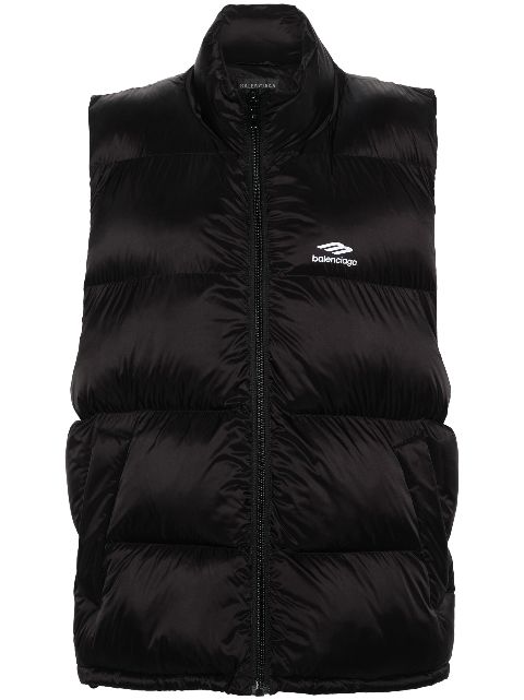 Balenciaga logo-print padded vest