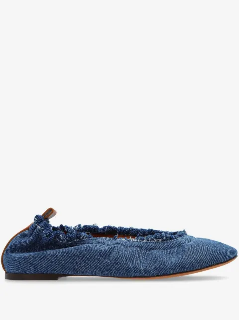 Lanvin denim ballerina shoes