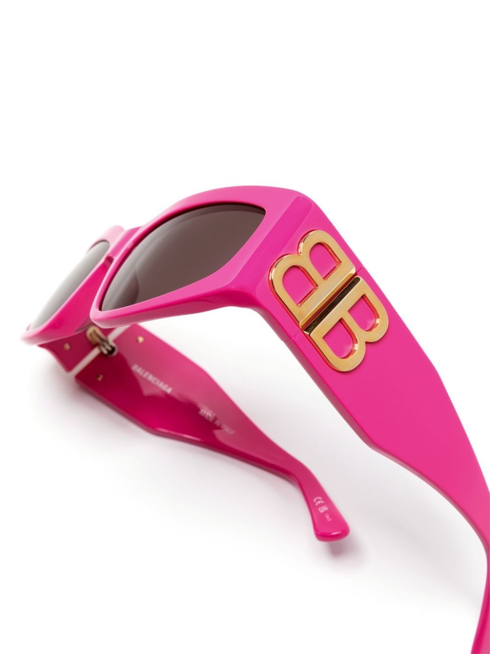 Balenciaga Eyewear Zonnebril met vlindermontuur Roze