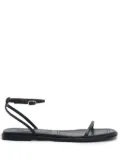 12 STOREEZ buckled leather sandals - Black