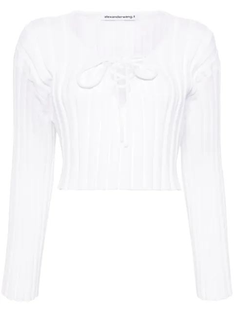 Alexander Wang cropped ribbed sweater Women