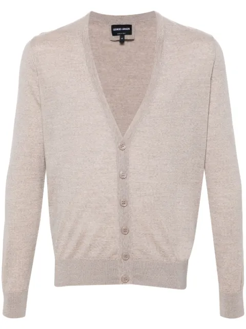 Giorgio Armani V-neck wool cardigan Men