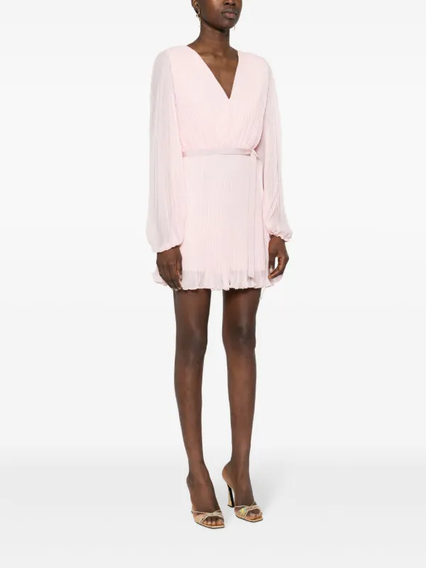 Max Mara シフォンミニドレス | ピンク | FARFETCH JP