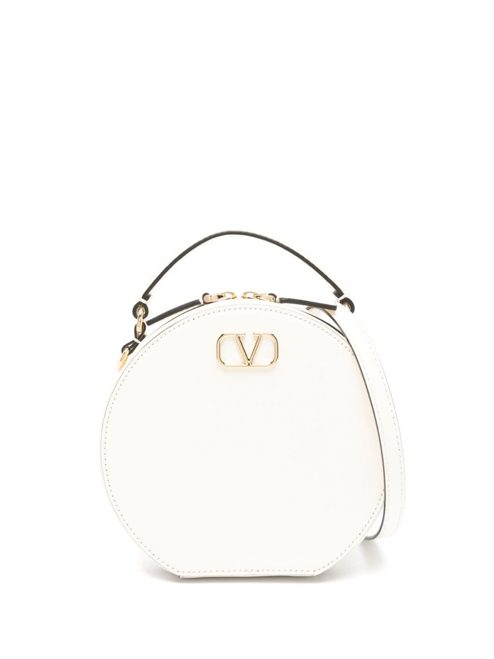 Shop Valentino Vlogo Signature Mini Bag In Neutrals