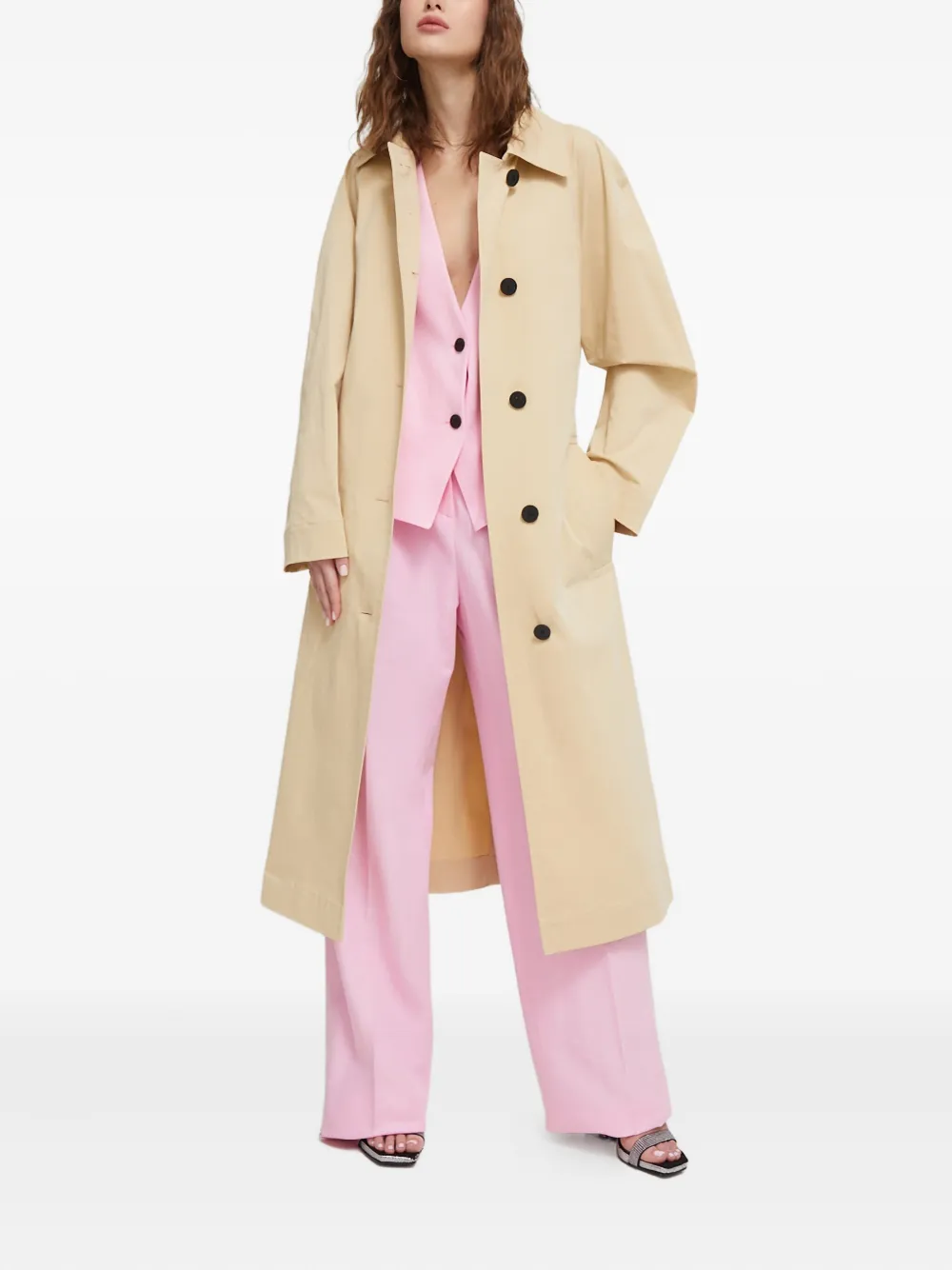 HUGO belted buttonup trench coat | Trench & Raincoats | Image 2