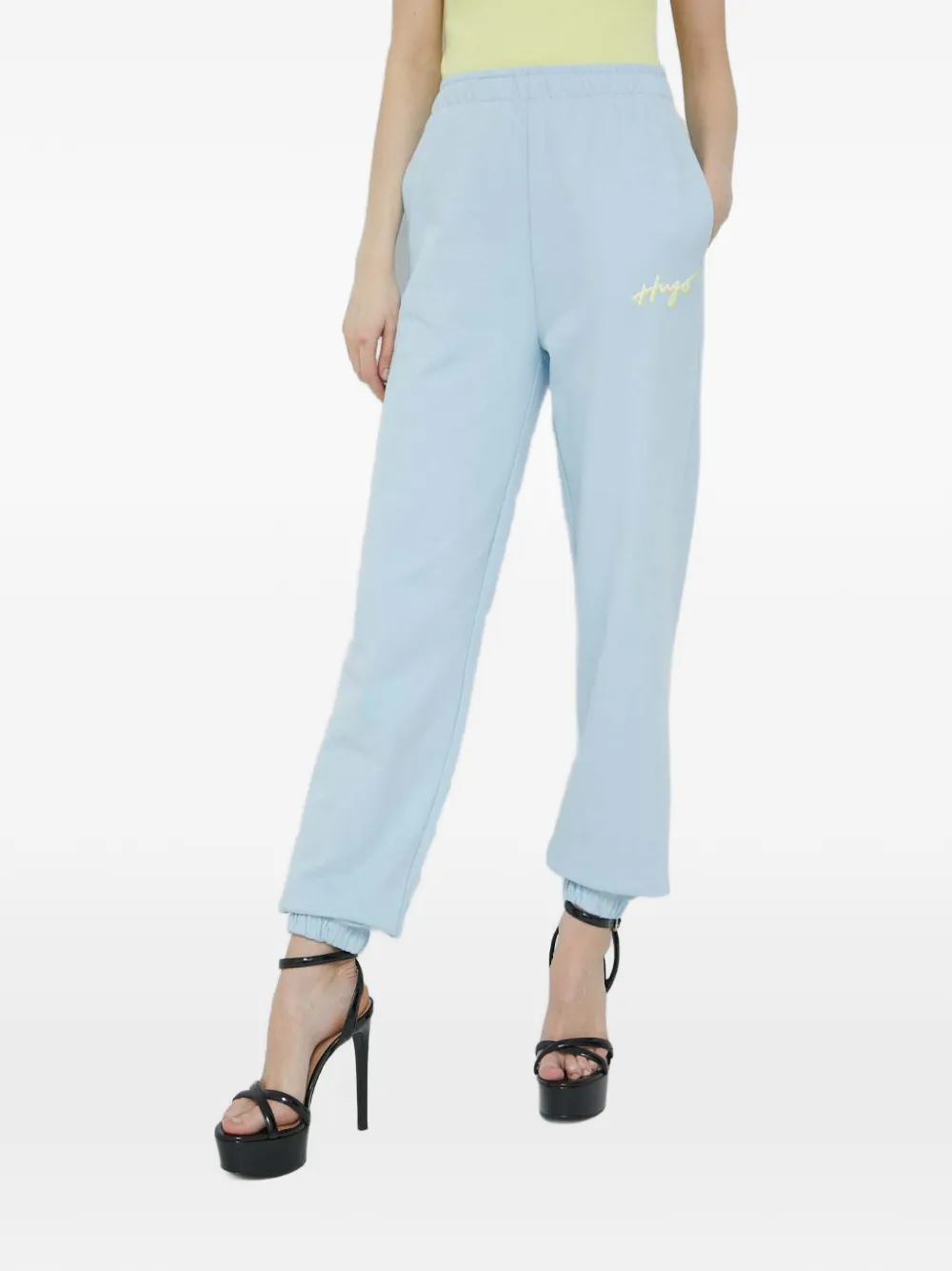 Hugo Boss Logo-detail Track Pants In Blue