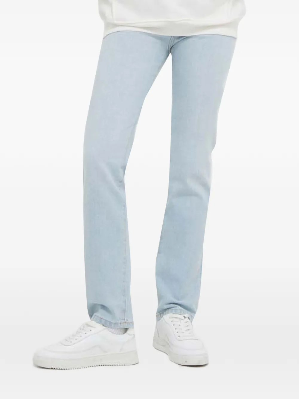 HUGO logo-patch jeans - Blau