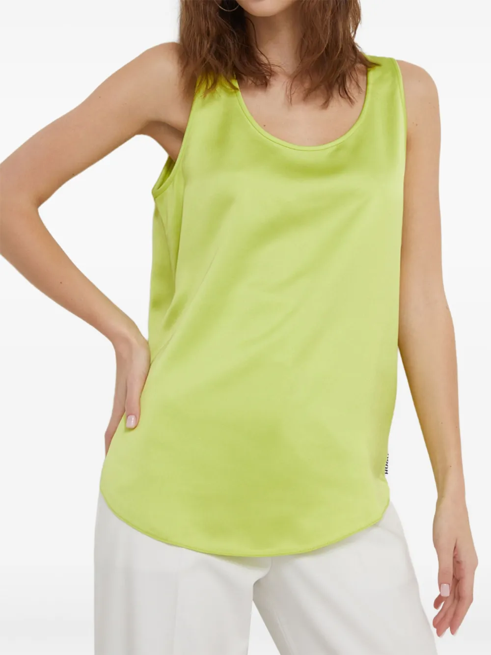HUGO top con cuello redondo | amarillo | Image 1