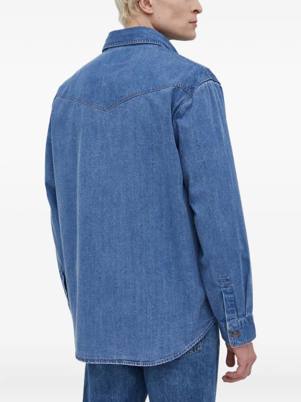 HUGO Overhemd met opgestikte zak Blauw