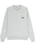 Fila logo-patch jumper - Blue