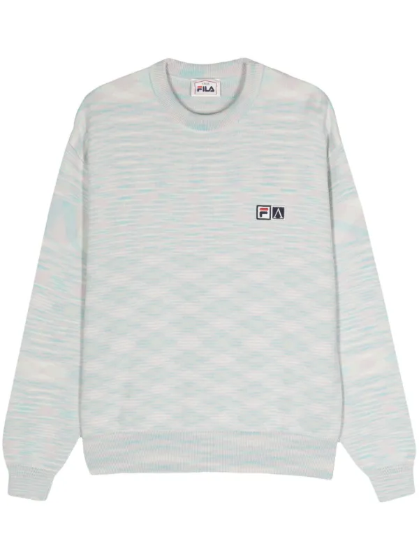 Fila logo patch Jumper Blue FARFETCH AU