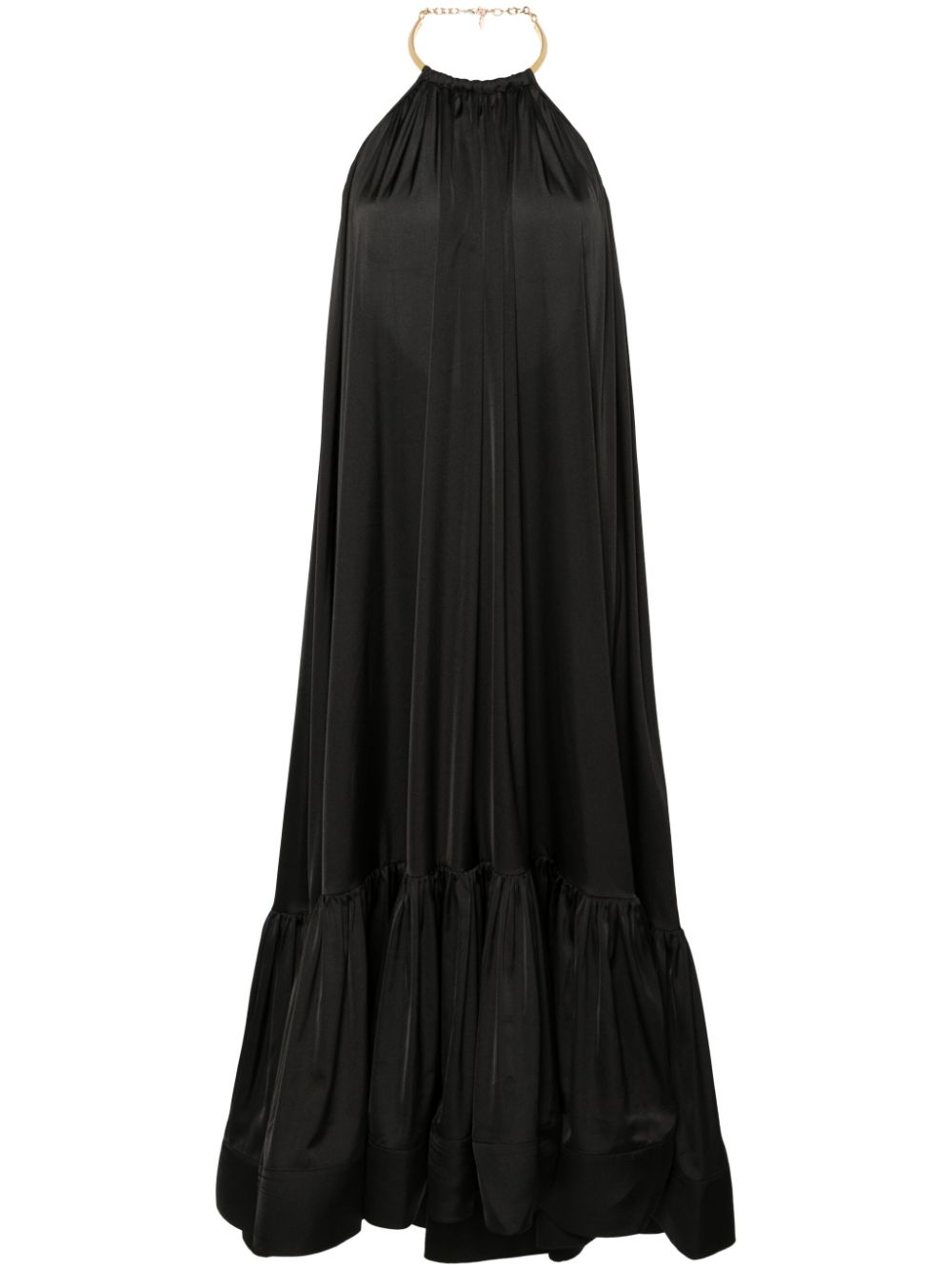 NISSA Maxi-jurk met open rug Zwart