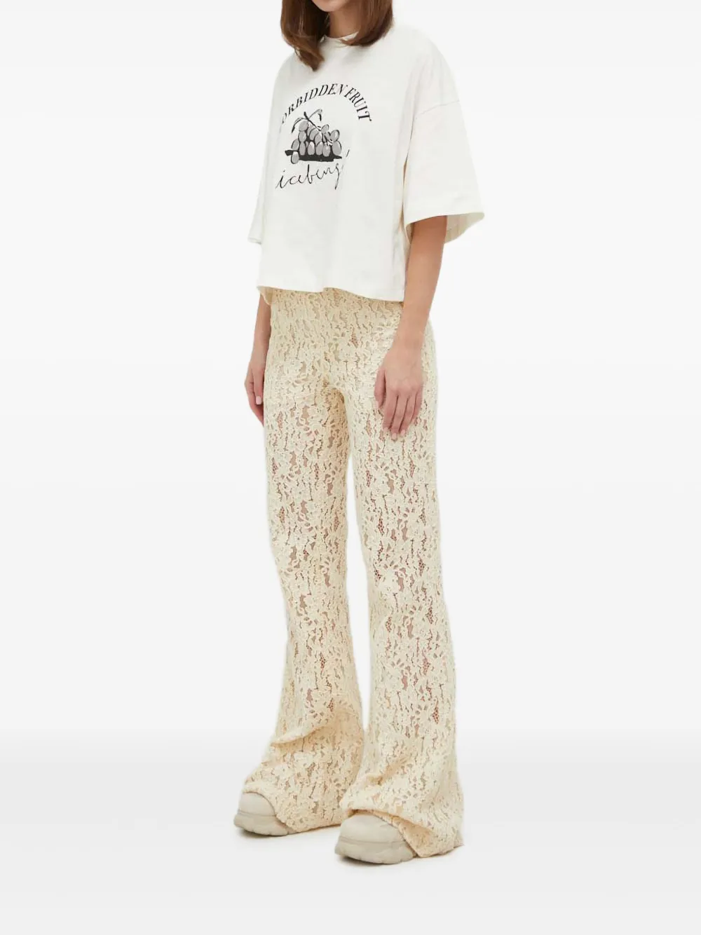 Iceberg Graphic-print T-shirt In White
