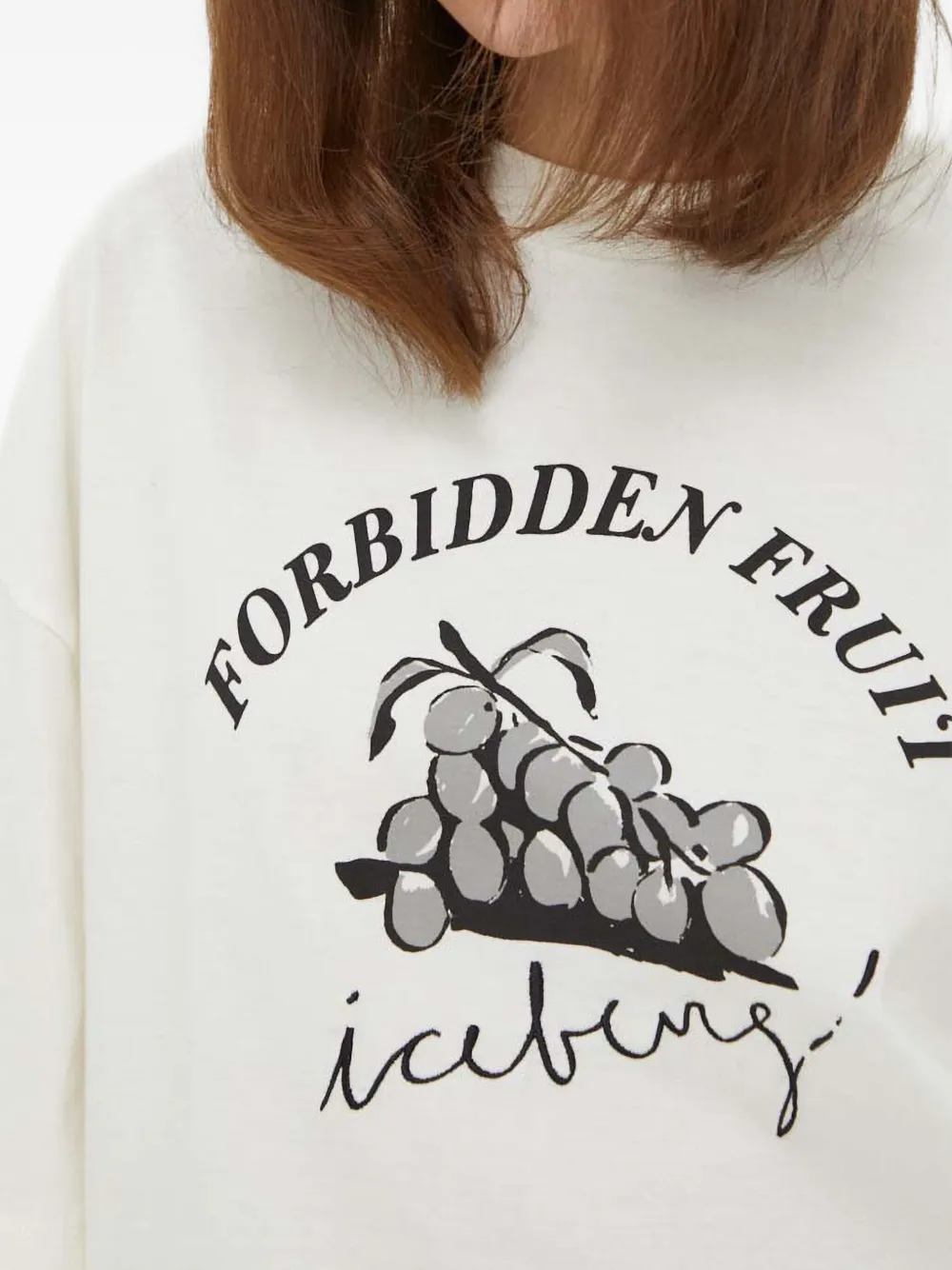 Iceberg T-shirt met grafische print Wit