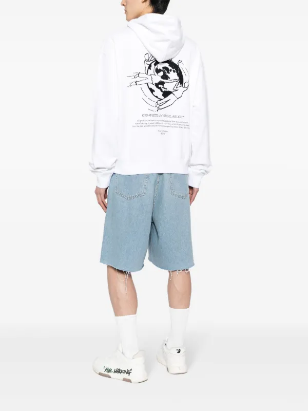 Off-White グラフィック パーカー | ホワイト | FARFETCH JP