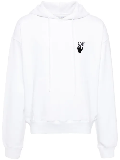 Hoodie en coton à imprimé graphique - Off-White - Modalova