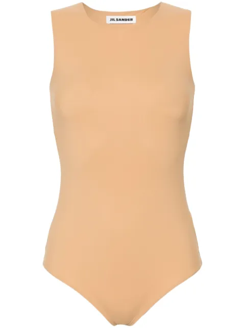 Jil Sander body sin mangas con cuello redondo