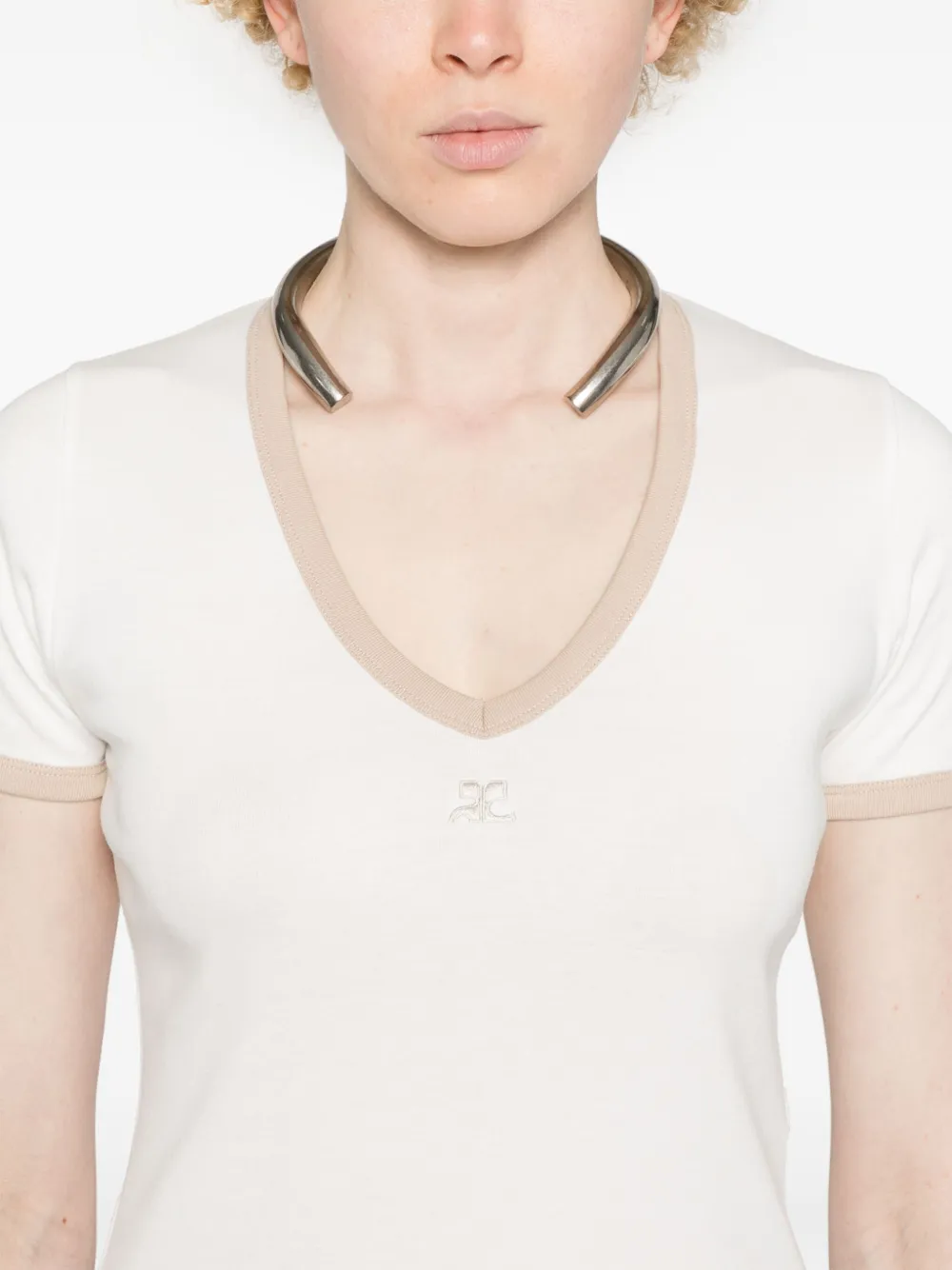 Courrèges T-shirt In White