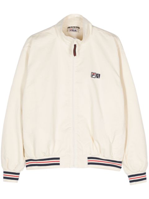 Fila logo-appliqué bomber jacket