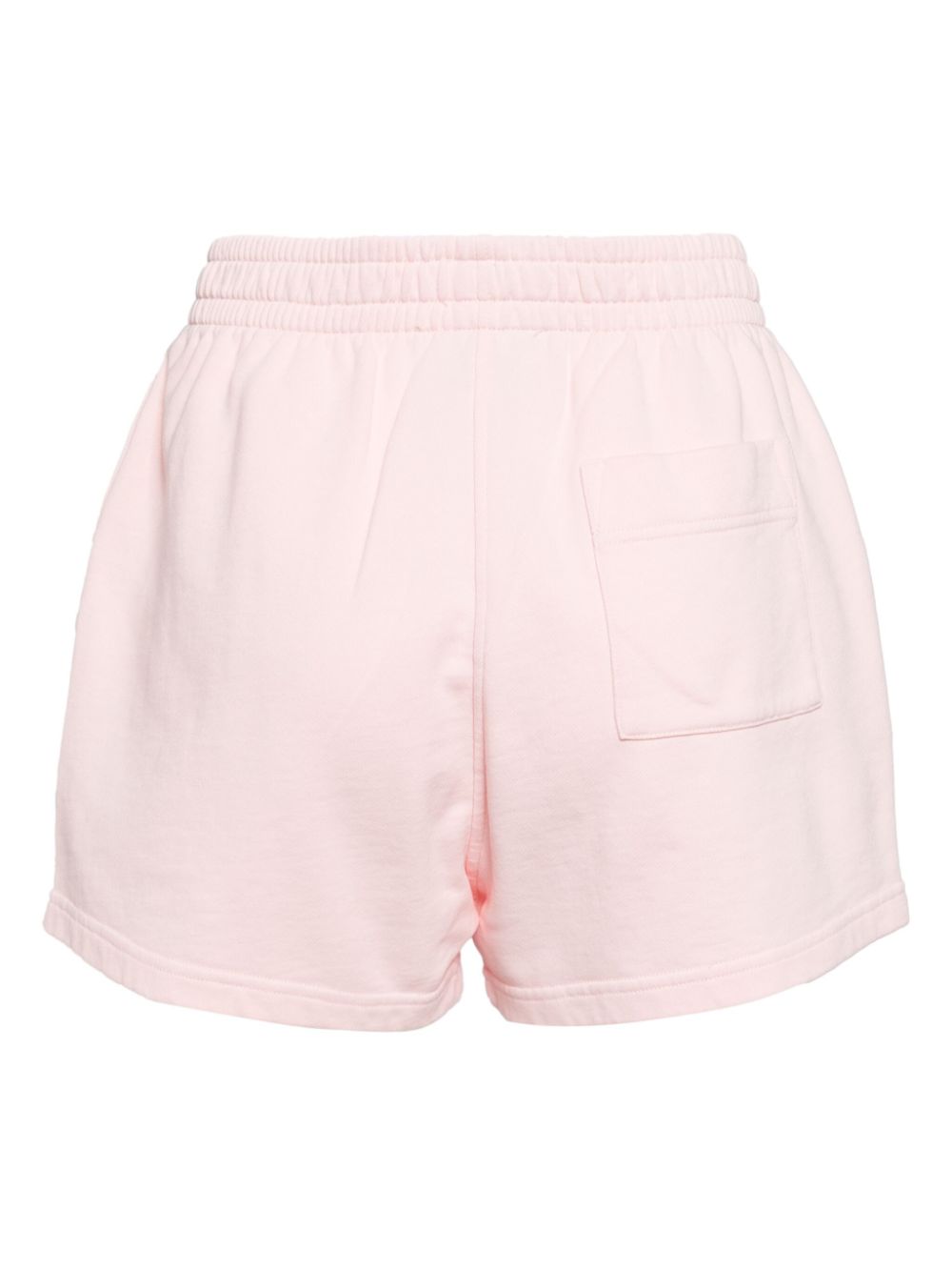 Casablanca logo-embroidered organic cotton shorts - Roze