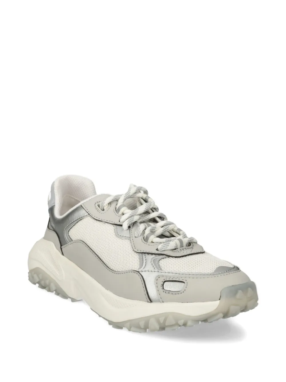 HUGO Go1st sneakers met mesh vlakken - Grijs