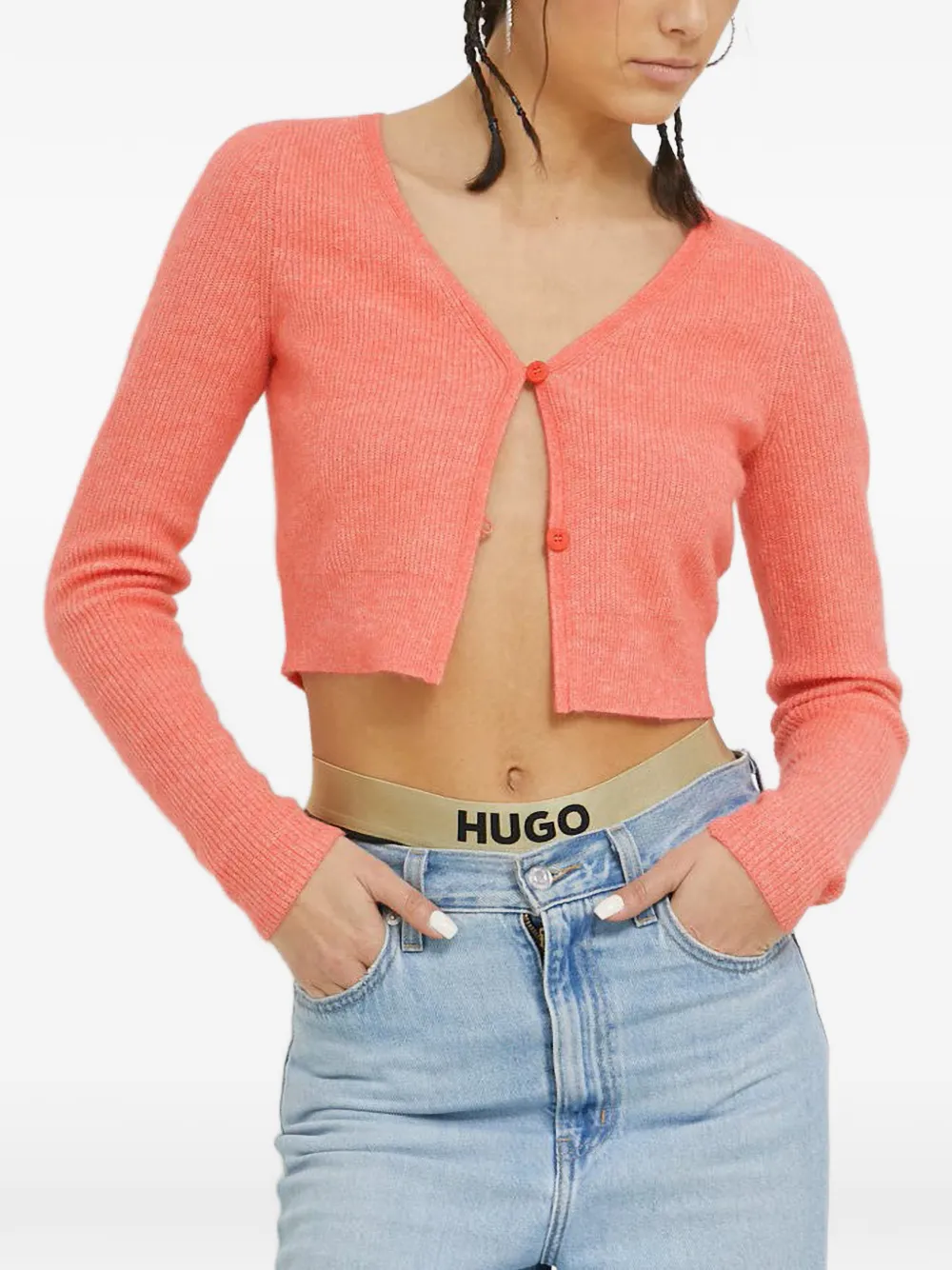 HUGO button-up cardigan - Arancione