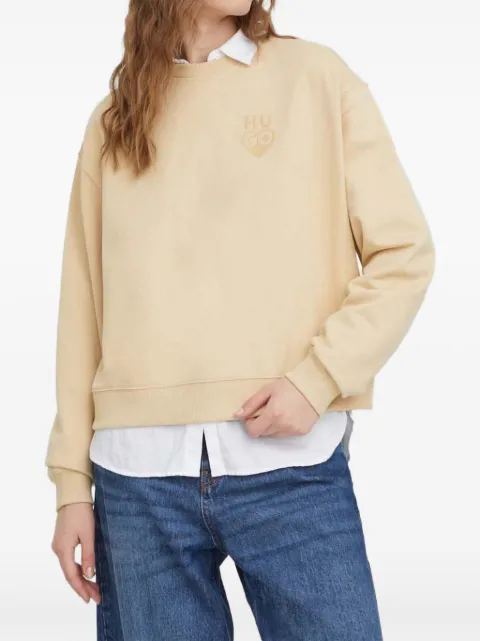 HUGO logo-embroidered sweatshirt