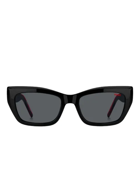 HUGO lentes de sol con armazón geométrica
