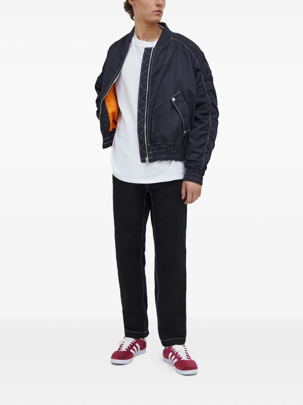 HUGO contrast-stitching bomber jacket | Bomber Jackets | Image 2