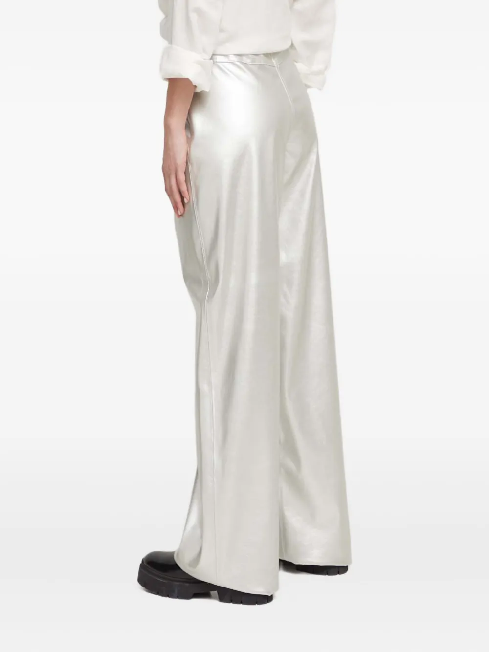 HUGO Broek met metallic-effect - Zilver