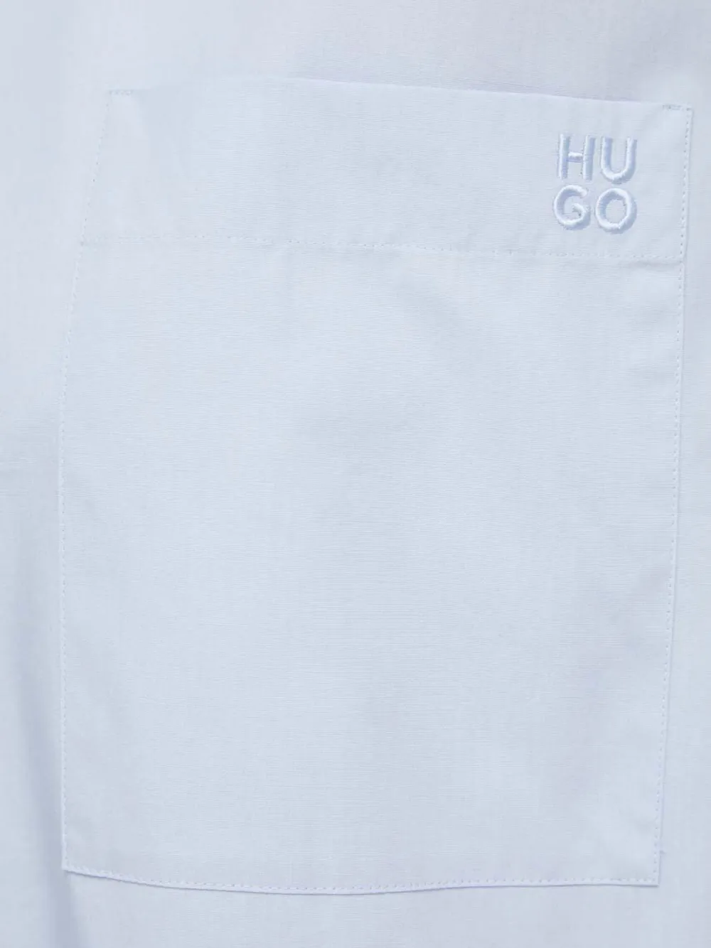 HUGO Blouse met opgestikte zak Blauw