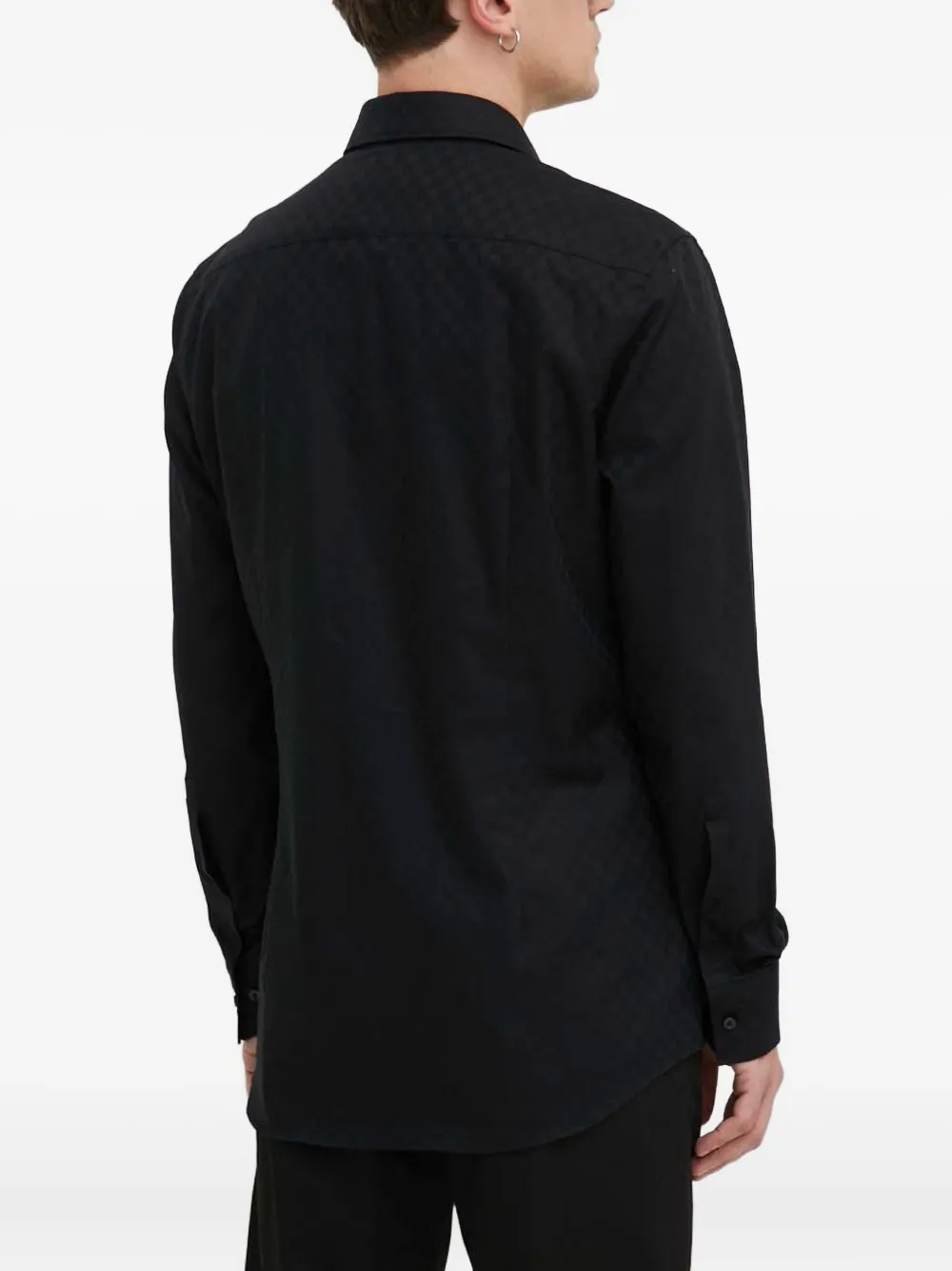 HUGO Kenno overhemd met patroon Zwart