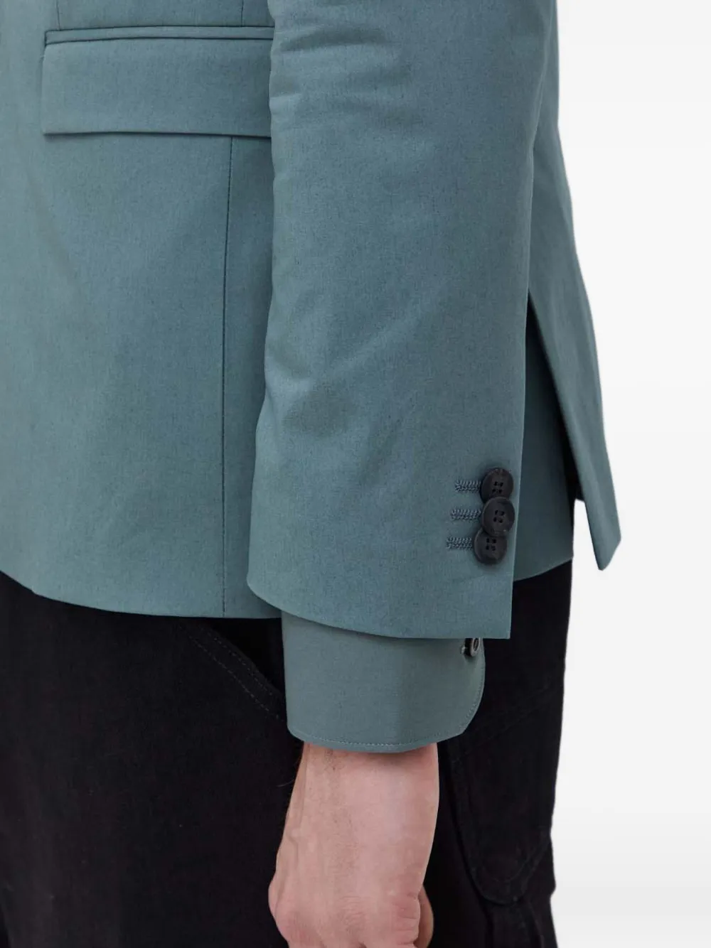 Hugo Boss Button Blazer In Blue