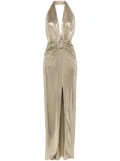 NISSA lamé maxi dress - Gold