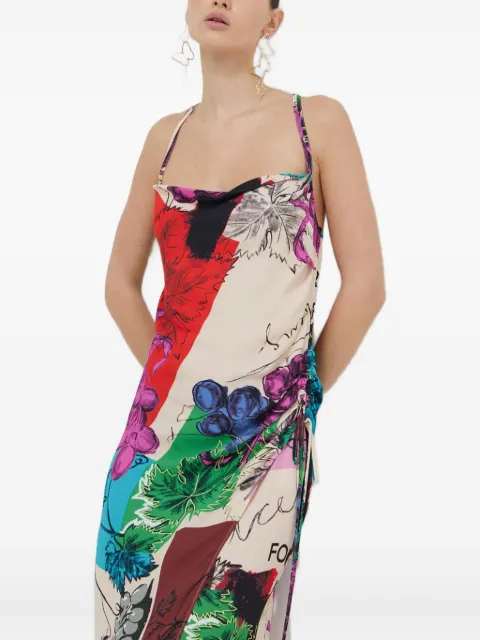 Iceberg floral-print midi dress