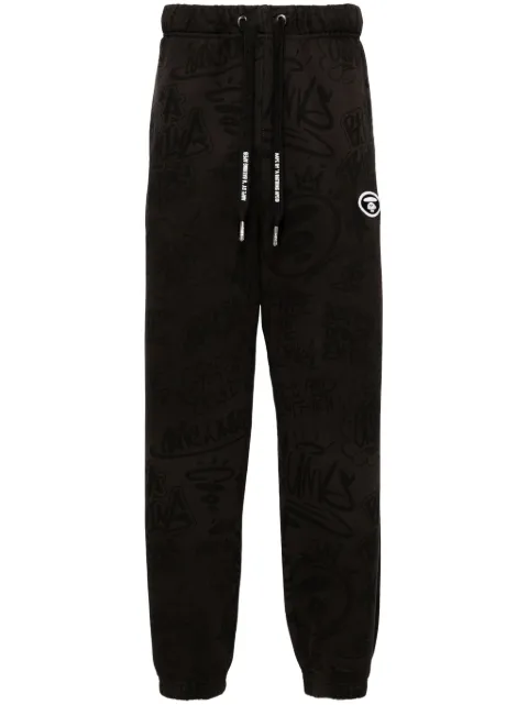 AAPE BY *A BATHING APE® graphic-print drawstring track pants 